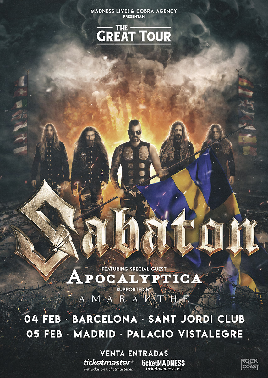Sabaton + Apocalyptica + Amaranthe