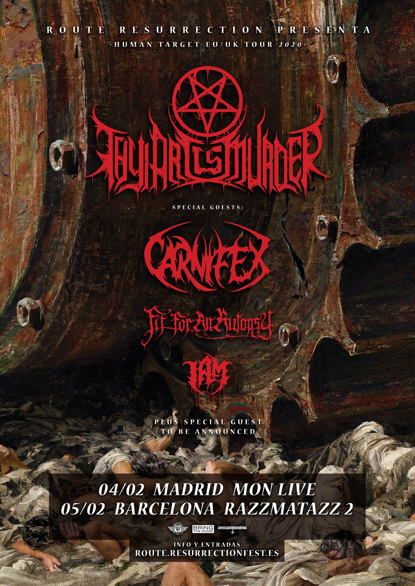 Thy Art Is Murder + Carnifex + Fit For An Autopsy + Rivers of Nihil + I Am